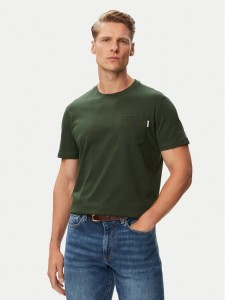 Beverly Hills Polo Club T-Shirt P-SS26M-TS414000BTGR Zielony ciemny Regular Fit