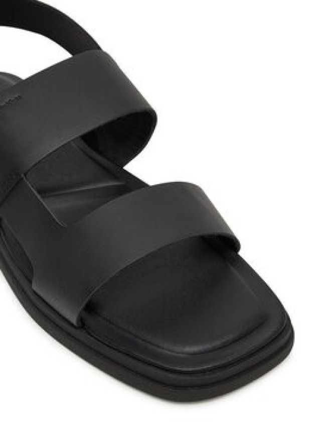 Calvin Klein Sandały Back Strap W/ Buckle HM0HM01736 Czarny