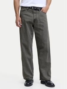 Jack & Jones Jeansy Dave Original 12290242 Szary Baggy Fit