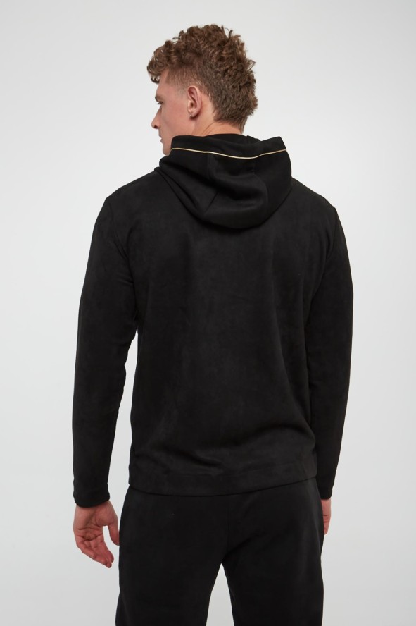 Bluza męska welurowa EA7 EMPORIO ARMANI