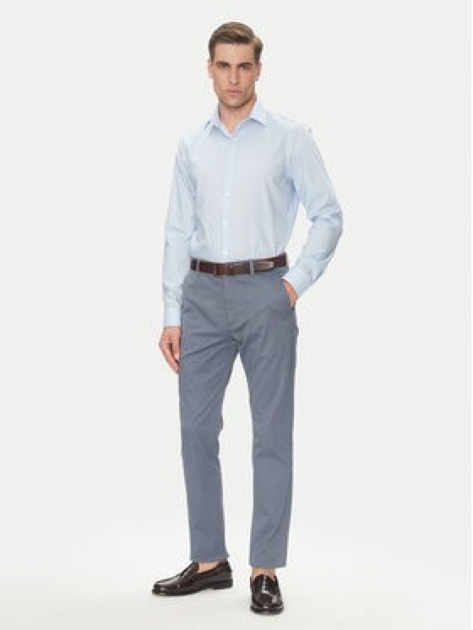 Calvin Klein Koszula LV019EU017 Błękitny Slim Fit