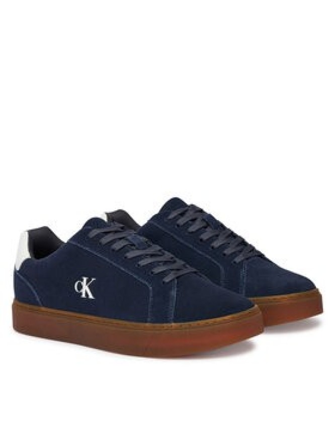 Calvin Klein Sneakersy Classic Cupsole Laceup Su YM0YM01434 Granatowy