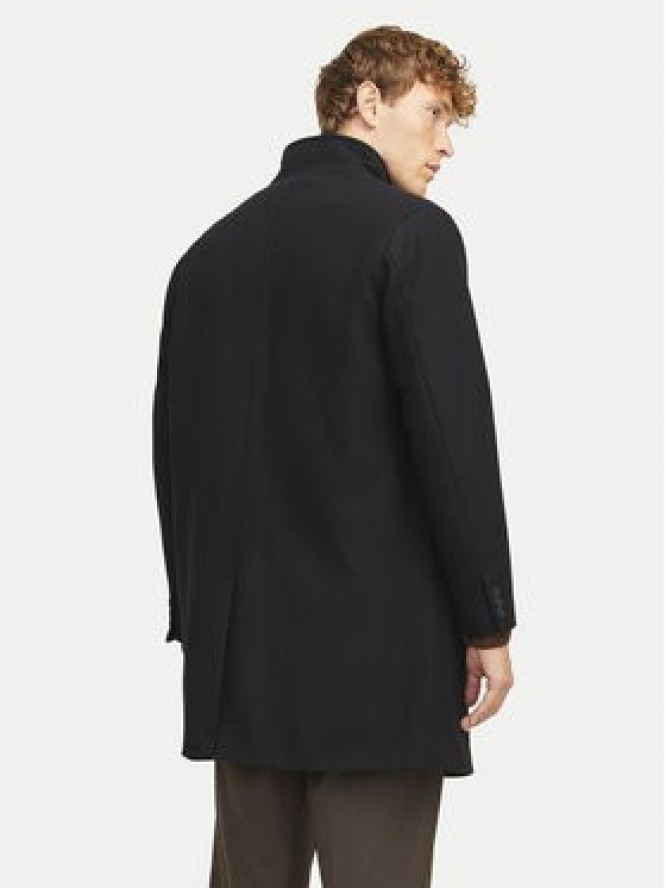 Jack & Jones Płaszcz wełniany Wilson 12259449 Czarny Regular Fit