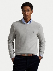 Polo Ralph Lauren Sweter 710918163002 Szary Regular Fit