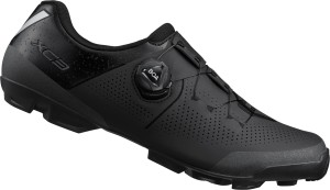 Buty rowerowe XC302 wide do rowerów górskich, czarne