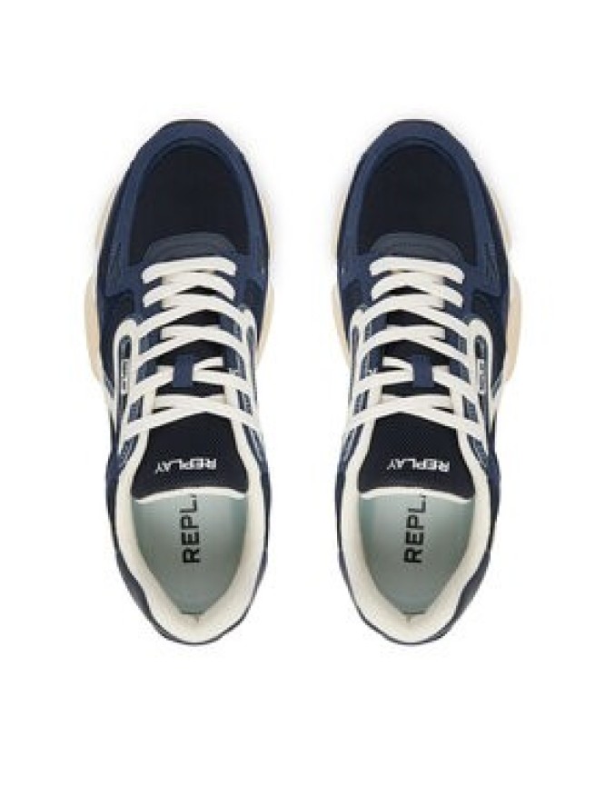 REPLAY Sneakersy GMS9M .000.C0022T Granatowy