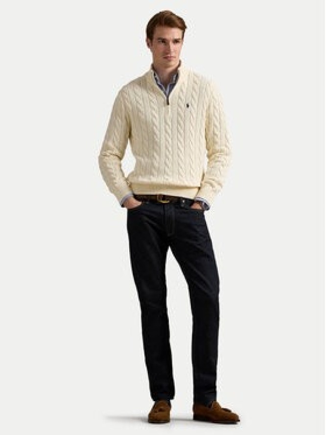 Polo Ralph Lauren Sweter 710810841015 Beżowy Regular Fit