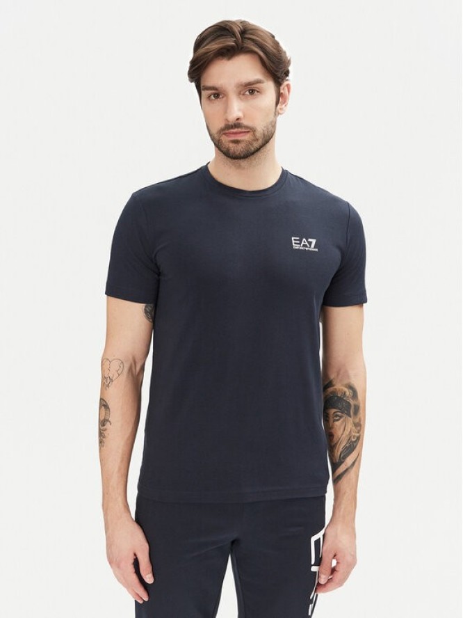 EA7 Emporio Armani T-Shirt 8NPT26 PJVQZ 1562 Granatowy Regular Fit