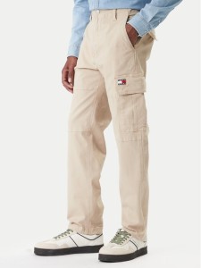 Tommy Jeans Spodnie materiałowe Sonny DM0DM22651 Beżowy Slim Fit