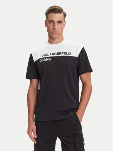 Karl Lagerfeld Jeans T-Shirt A3M17004 Czarny Regular Fit