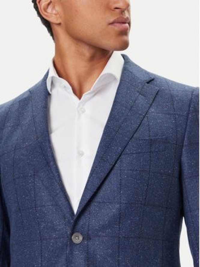 BOSS Marynarka H-Hutson 50551581 Niebieski Regular Fit
