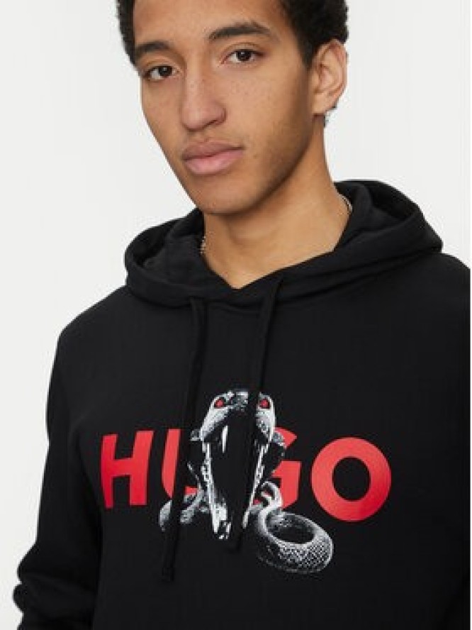 HUGO Bluza Dueleyo 50530580 Czarny Regular Fit