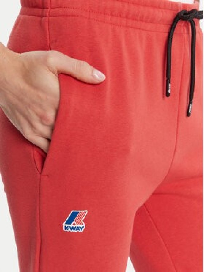 K-Way Spodnie dresowe Bishop K31313W Czerwony Slim Fit