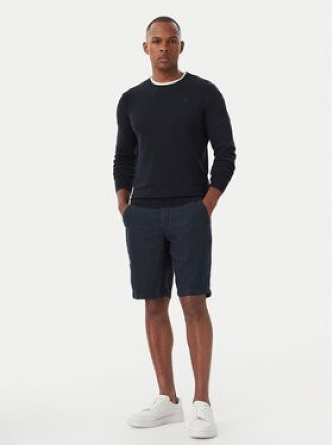 KARL LAGERFELD Sweter 655008 561398 Granatowy Regular Fit