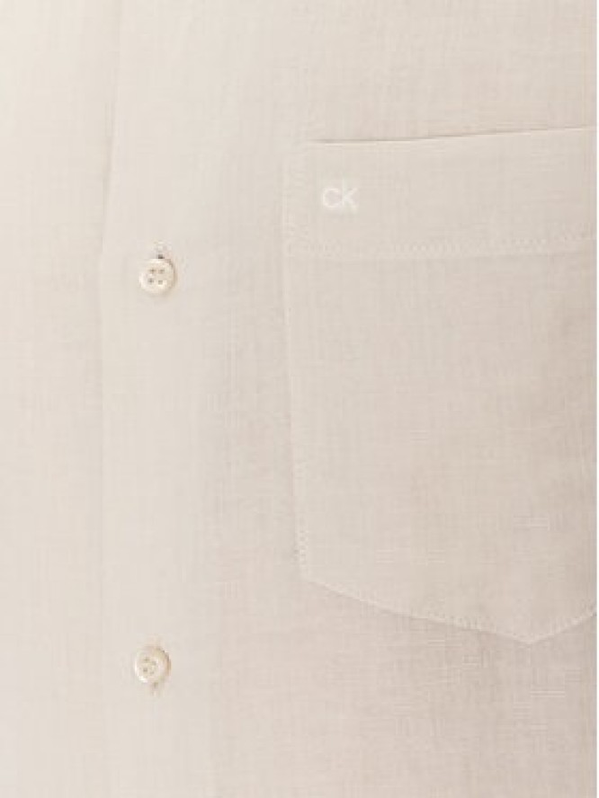 Calvin Klein Koszula K10K114488 Beżowy Regular Fit