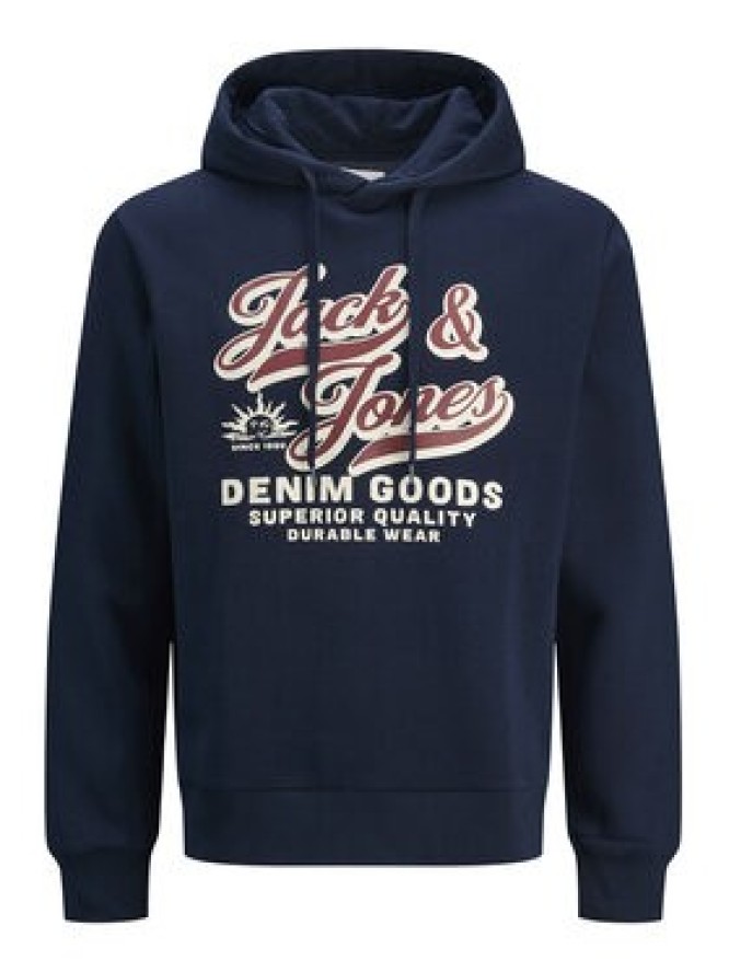Jack & Jones Bluza Logo 12279649 Granatowy Regular Fit