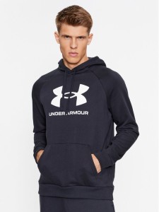 Under Armour Bluza Ua Rival Fleece Logo Hd 1379758 Czarny Loose Fit