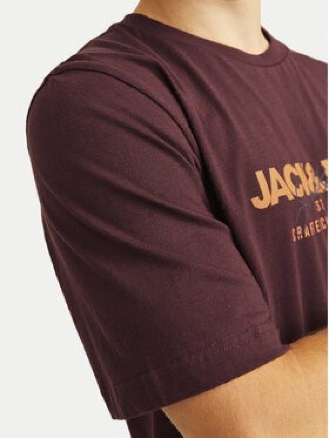 Jack & Jones T-Shirt Alvis 12256803 Czerwony Standard Fit