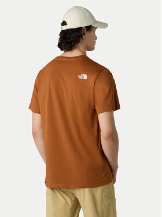 The North Face T-Shirt Easy NF0A8A6C Pomarańczowy Regular Fit