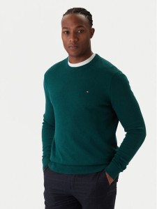 Tommy Hilfiger Sweter MW0MW28046 Zielony Regular Fit