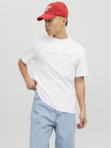 Jack & Jones T-Shirt Star 12234746 Biały Relaxed Fit