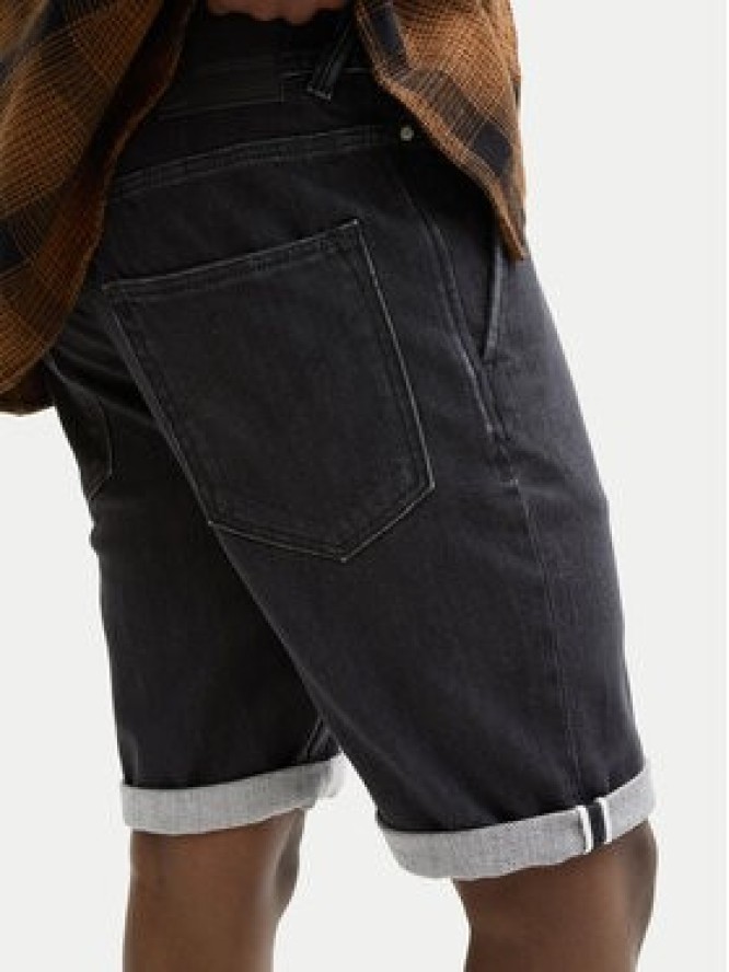 Tom Tailor Denim Szorty jeansowe 1044986 Czarny Straight Fit