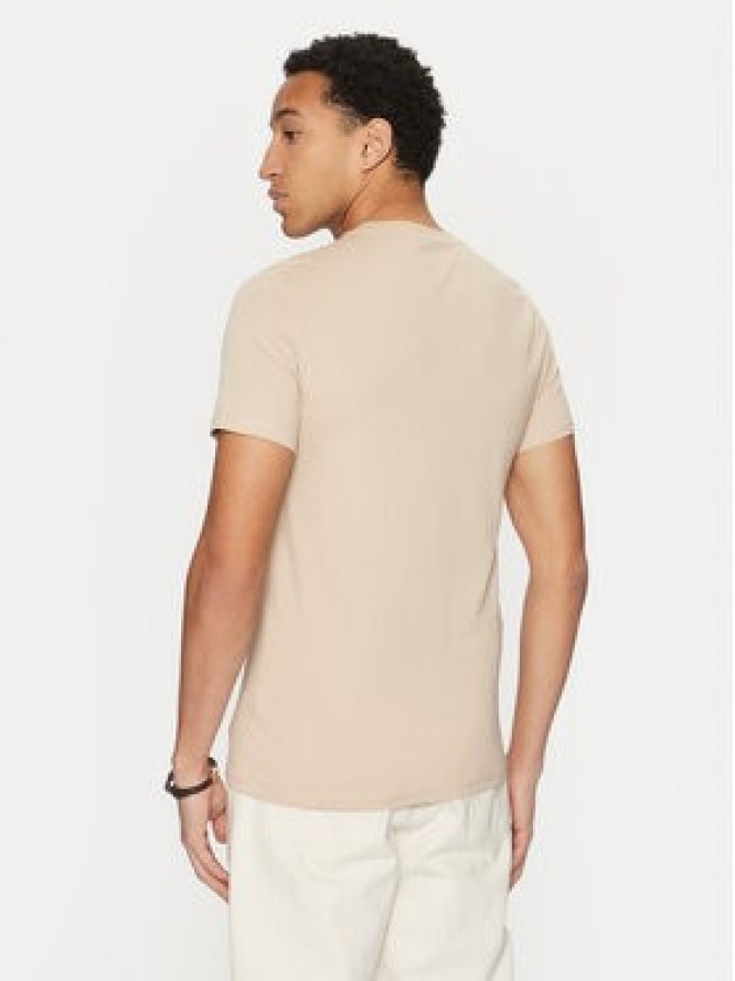 Guess T-Shirt M2YI72 I3Z14 Beżowy Regular Fit