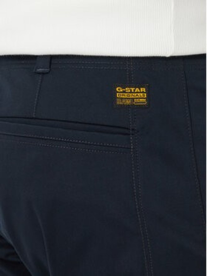G-Star Raw Chinosy Mosa D25547 5126 Granatowy Straight Fit