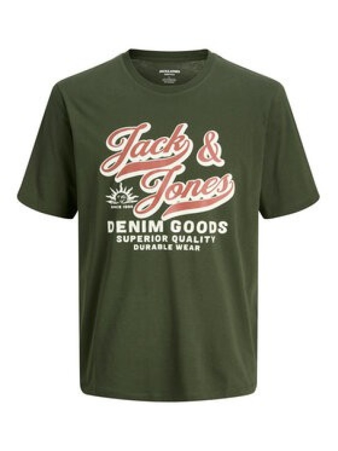 Jack & Jones T-Shirt Logo 12279535 Zielony Standard Fit