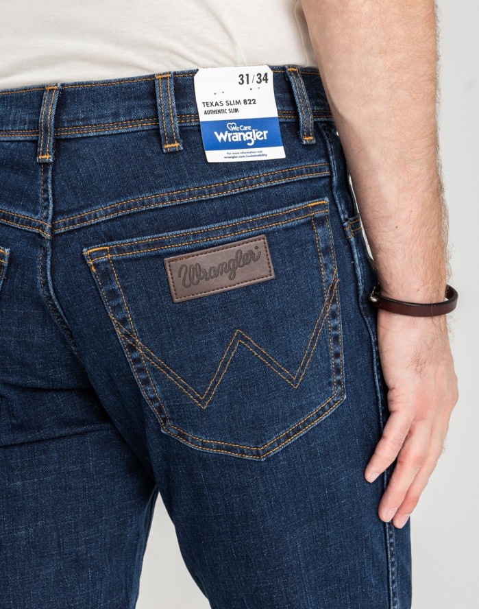 WRANGLER TEXAS SLIM MĘSKIE SPODNIE JEANSOWE CROSS GAME W12S8311U 112126497
