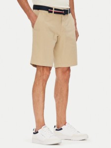 Tommy Hilfiger Szorty materiałowe Brooklyn MW0MW39706 Beżowy Regular Fit
