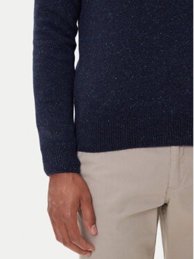 Barbour Sweter Essential Tisbury MKN0844GY12 Granatowy Regular Fit