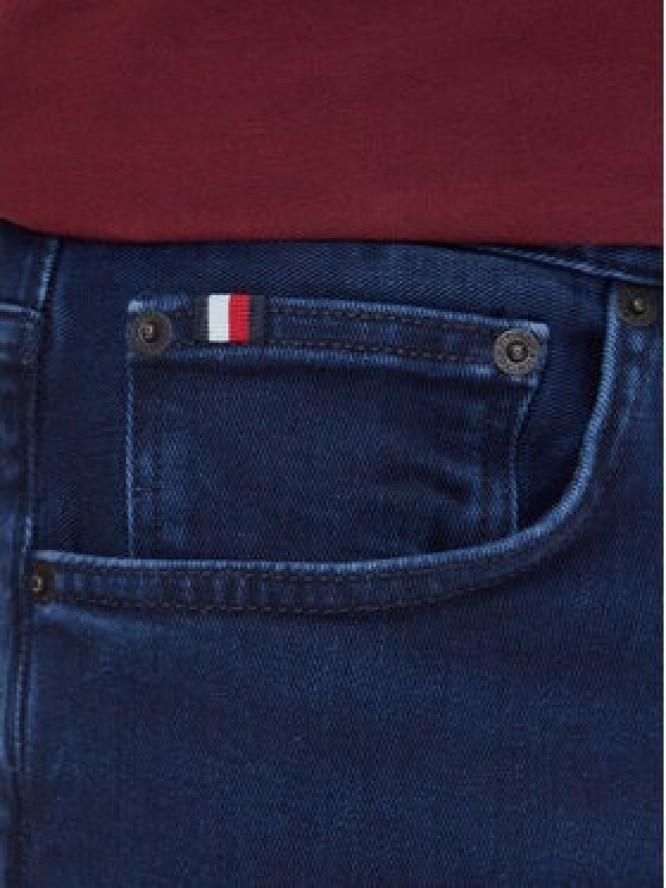 Tommy Hilfiger Jeansy Denton MW0MW39662 Granatowy Straight Fit