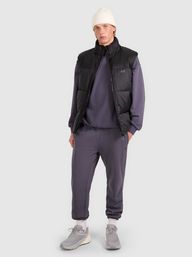 4F Bezrękawnik puchowy z wypełnieniem syntetycznym męski - czarny XL