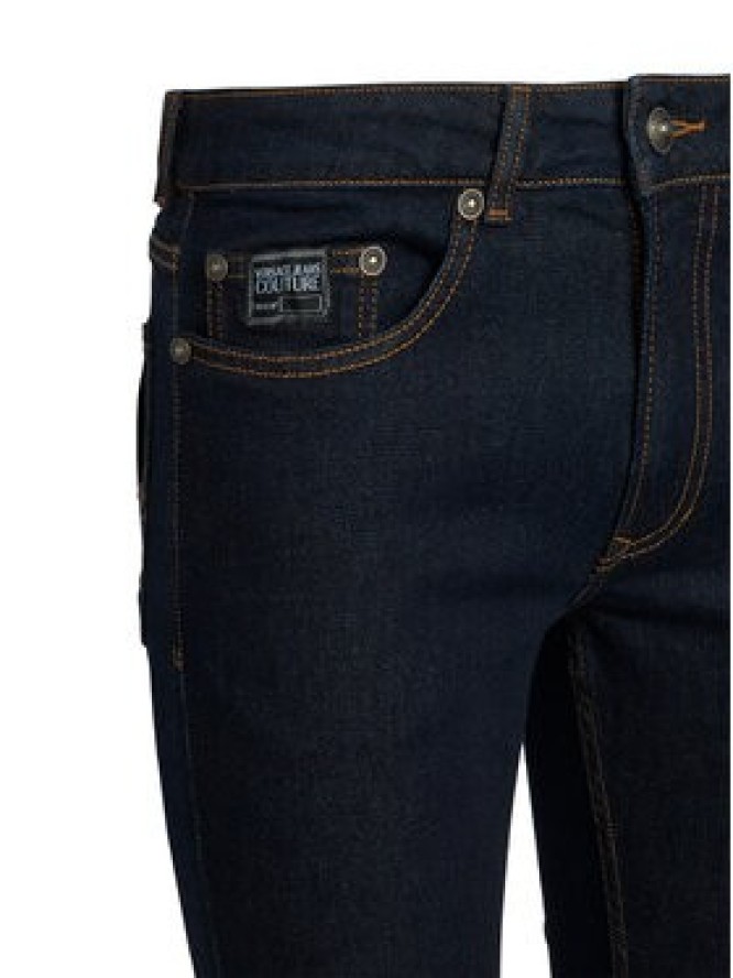 Versace Jeans Couture Jeansy 80GAB5K0 DW042 Granatowy Skinny Fit