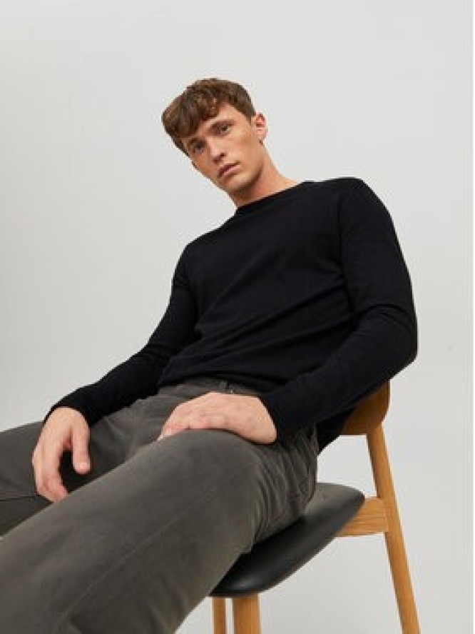 Jack & Jones Sweter Emil 12208364 Czarny Regular Fit