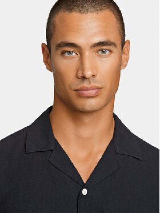 Lindbergh Koszula 30-203319 Czarny Relaxed Fit