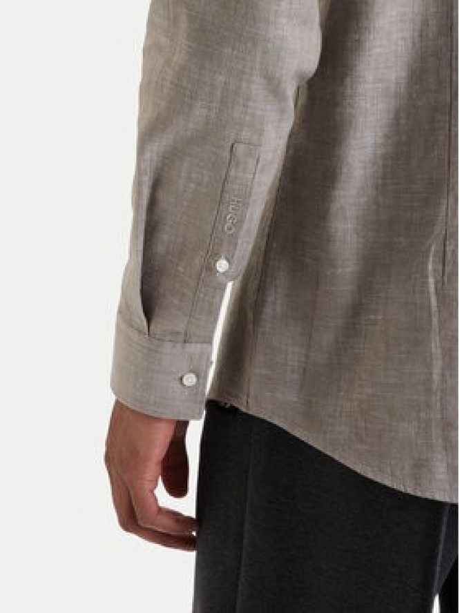 HUGO Koszula Kason 50539775 Beżowy Slim Fit
