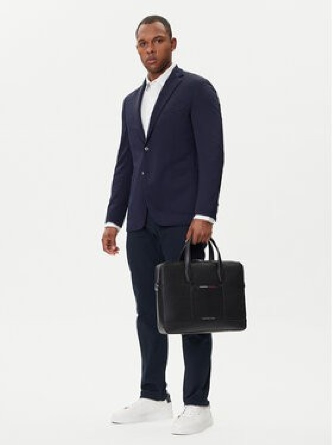Tommy Hilfiger Torba na laptopa Th Central Slim Computer Bag AM0AM13484 Czarny