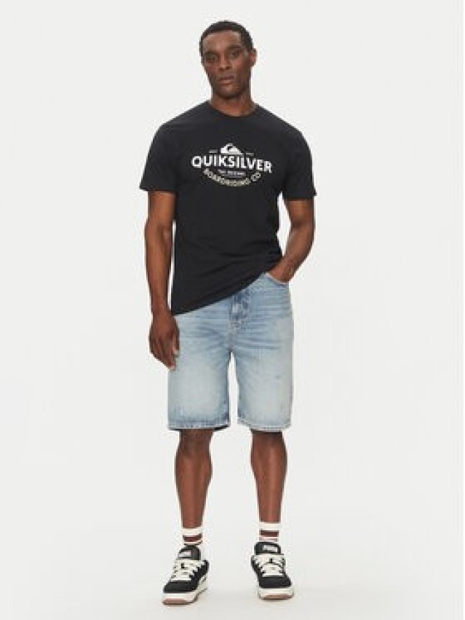 Quiksilver T-Shirt EQYZT08064 Czarny Regular Fit