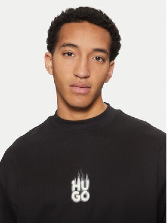 HUGO Bluza Durungu 50530427 Czarny Relaxed Fit