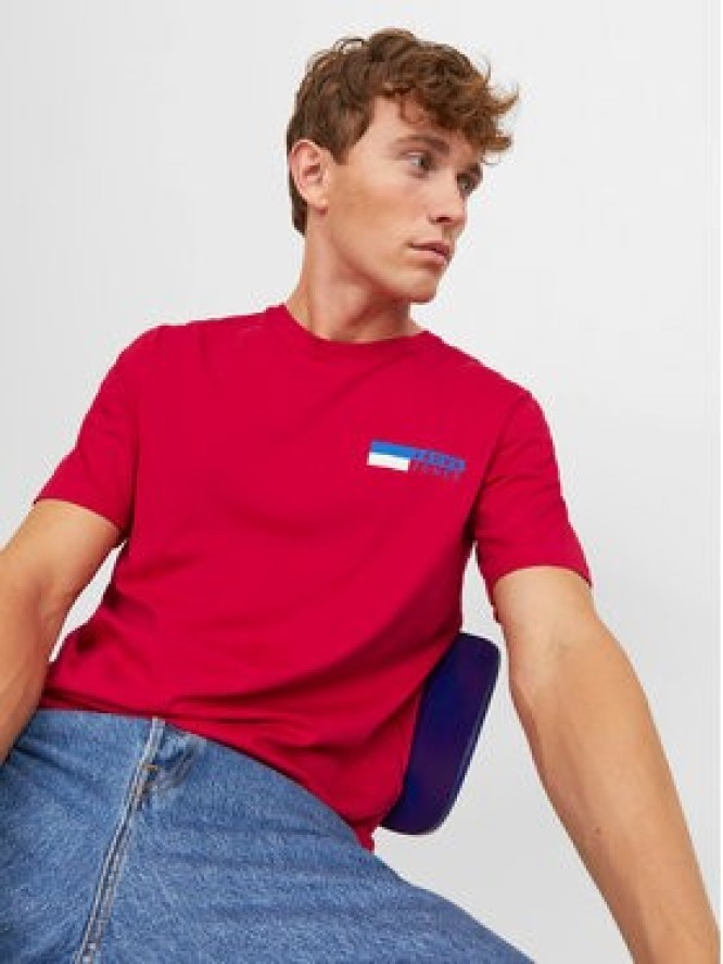 Jack & Jones T-Shirt Corp 12233999 Czerwony Standard Fit