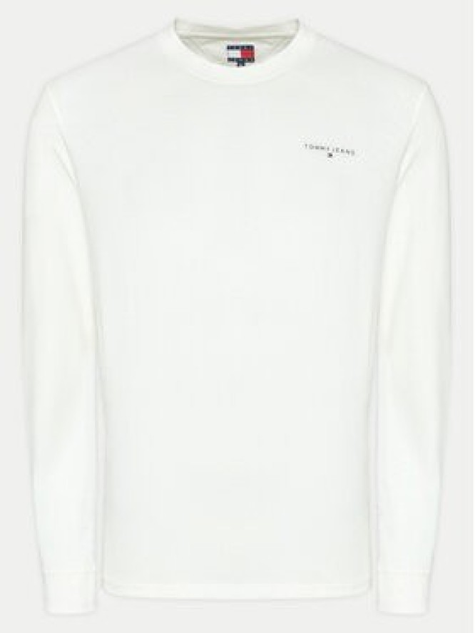 Tommy Jeans Longsleeve Linear DM0DM21138 Biały Slim Fit