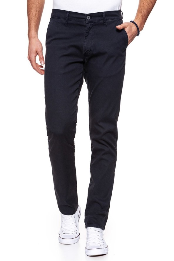WRANGLER SPODNIE MĘSKIE CHINO NAVY WASHED W16LHE49I 112127311