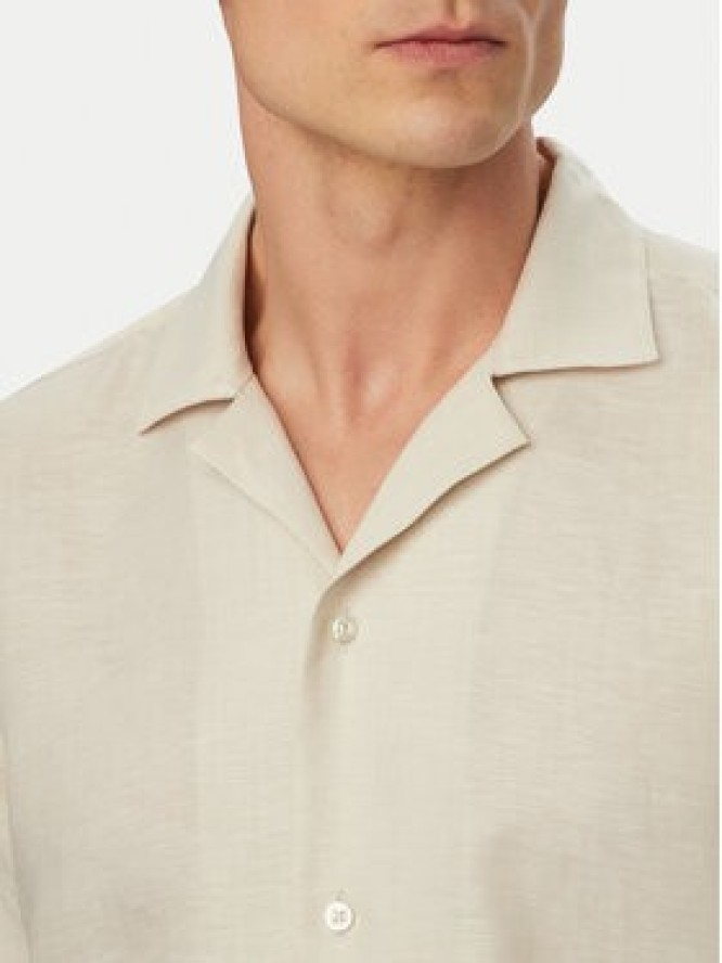 BOSS Koszula H-Joe 50561616 Beżowy jasny Regular Fit