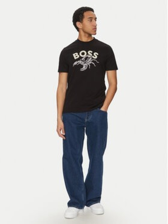 BOSS T-Shirt Te_Bossfish 50539196 Czarny Regular Fit