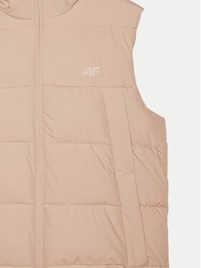 4F Bezrękawnik 4FWAW24TVJAM144 Brązowy Regular Fit