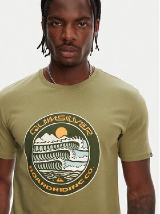 Quiksilver T-Shirt Ev Three Seas Ss EQYZT08051 Khaki Regular Fit