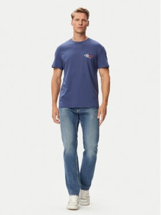 Tommy Jeans T-Shirt DM0DM22538 Niebieski Regular Fit