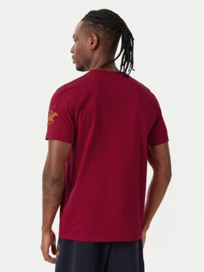 Beverly Hills Polo Club T-Shirt P-SS26M-TS1519 Czerwony Regular Fit